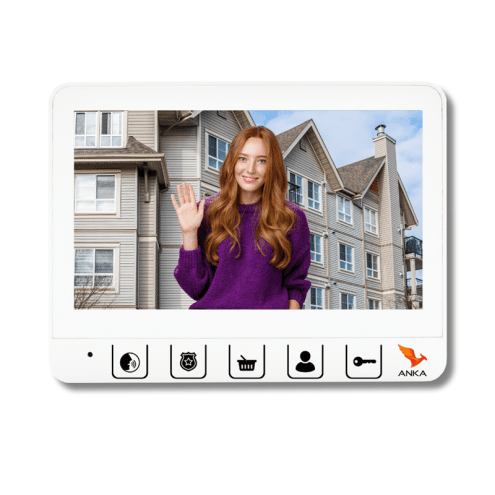 7'' Görüntülü Daire Ünitesi (Beyaz) (ZT711)