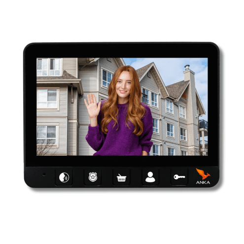 7'' Görüntülü Daire Ünitesi (Siyah) (ZT722)