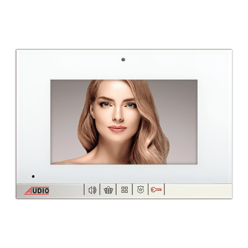 7″ Görüntülü Diafon Bus Plus Beyaz (Mekanik Butonlu) (1188)