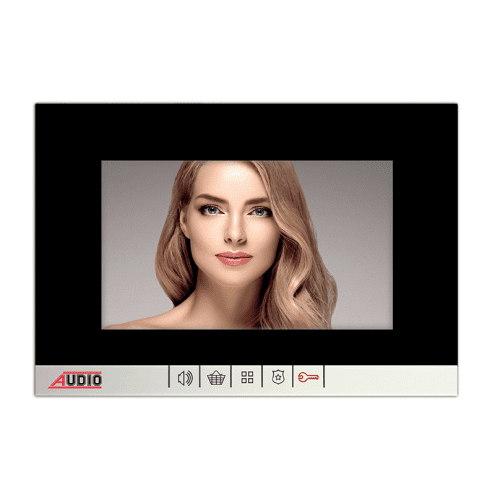 7″ Görüntülü Diafon Bus Plus Siyah (Mekanik Butonlu) (1189)