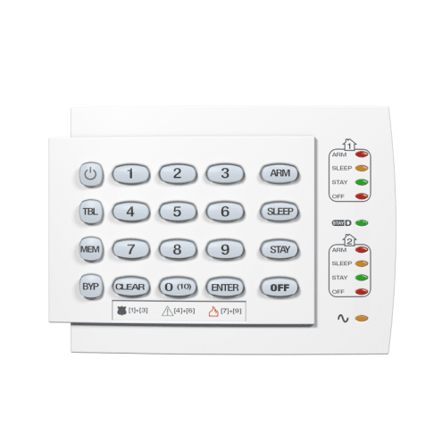 10 Zon Kablolu Yatay Led Keypad (K10H)