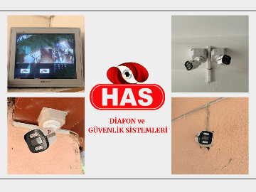 GAZİANTEP SEBAT SİTESİ A BLOK 6 ADET AHD GÜVENLİK KAMERASI MONTAJI