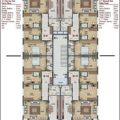 1. Normal Kat Planı