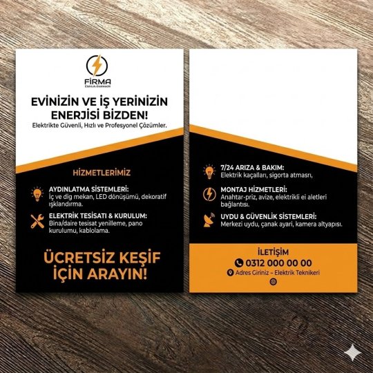 ÇİFT YÖN 14X20 BROŞÜR