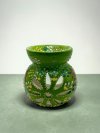 Papatyalı Açık Yeşil Seramik Buhurdanlık