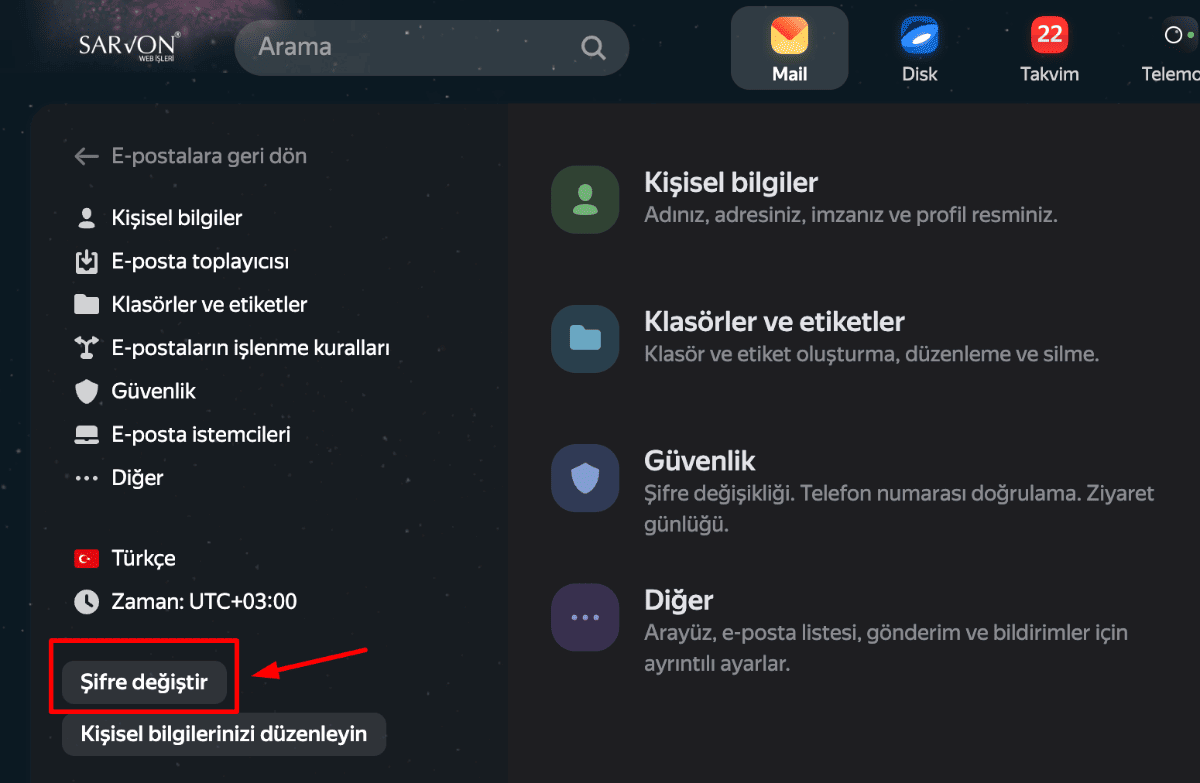 2 şifre değiştir