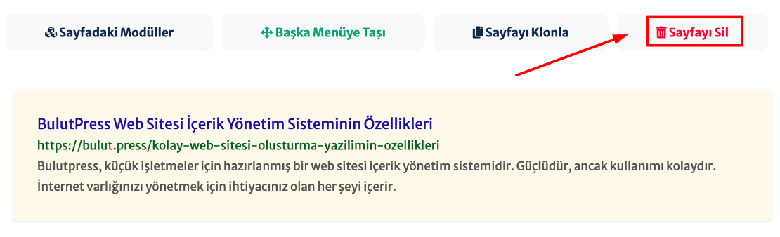 3 sayfayı sil düğmesine tıklayıp onaylayın