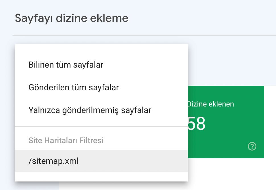 sitemap-ile-gönderilmiş-ve-dizine-eklenmiş-sayfalar