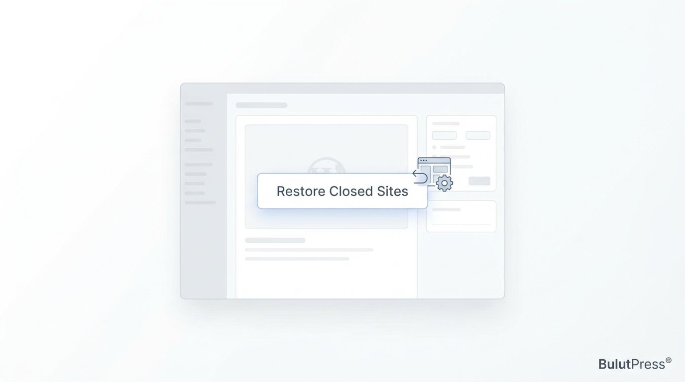 Kapanan Sitelerimi Kurtar