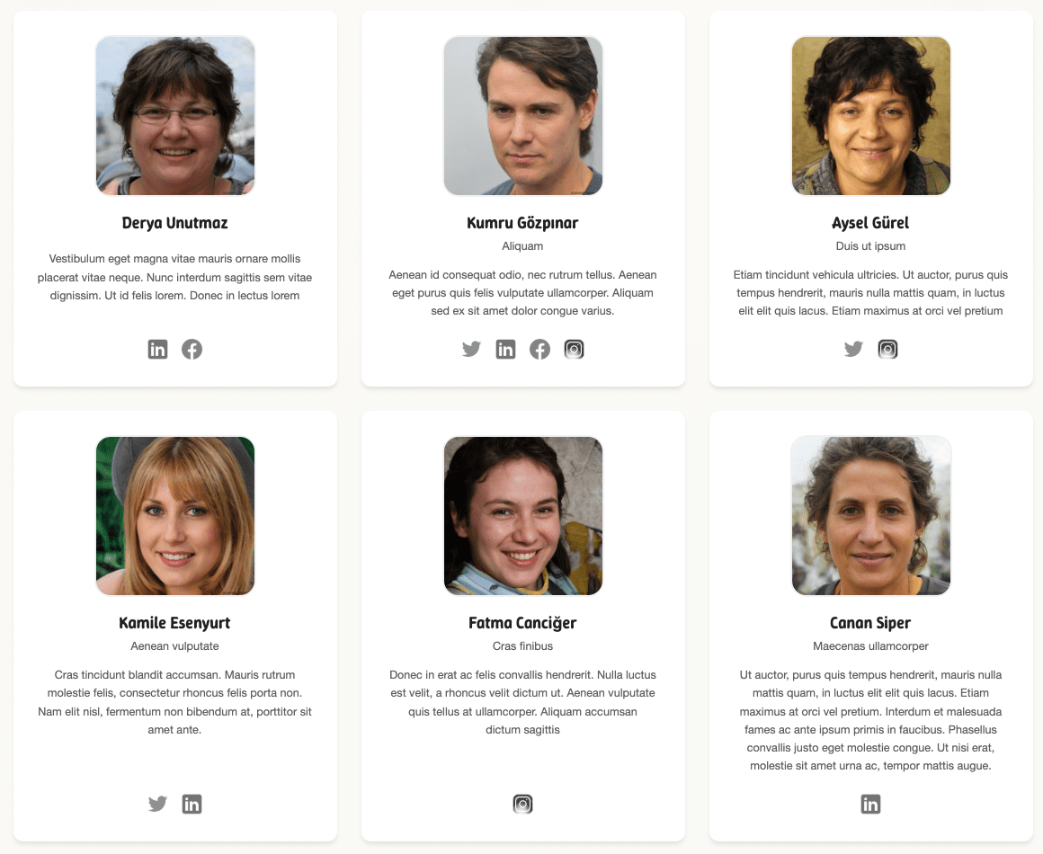 Ekibimiz Modülü Ekran Görüntüsü