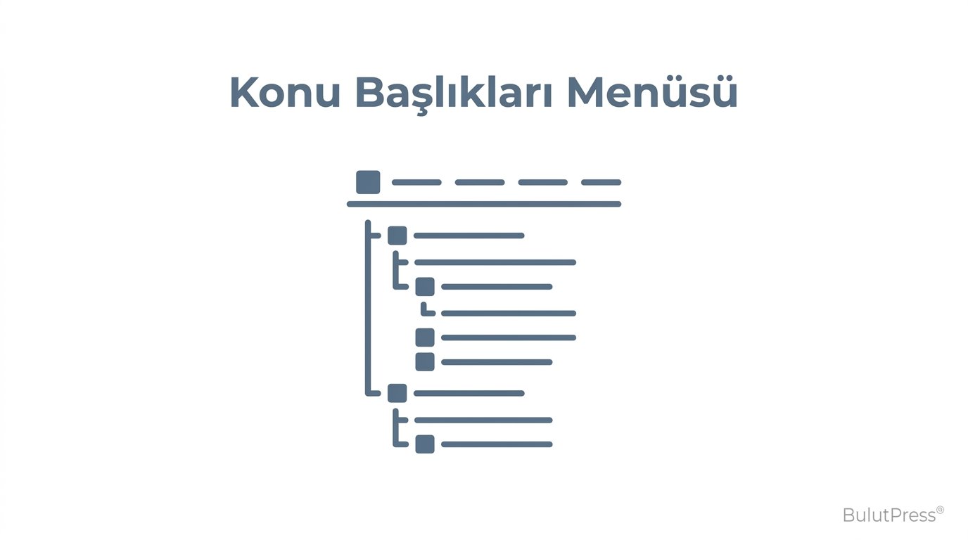 Konu Başlıkları Menüsü