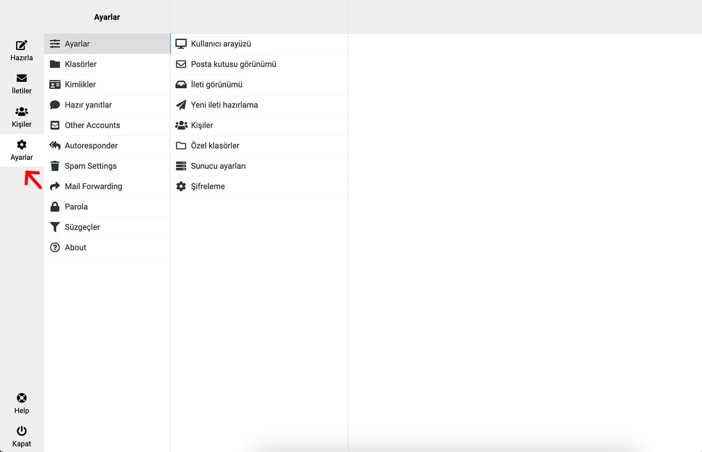Ayarlar Düğmesine Tıklayın