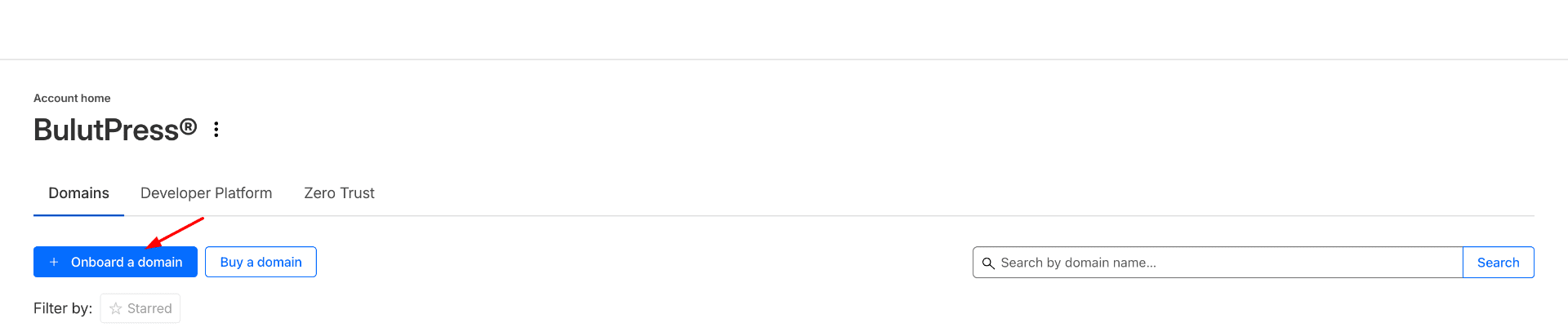 Onboard A Domain Bağlantısına Tıklayın