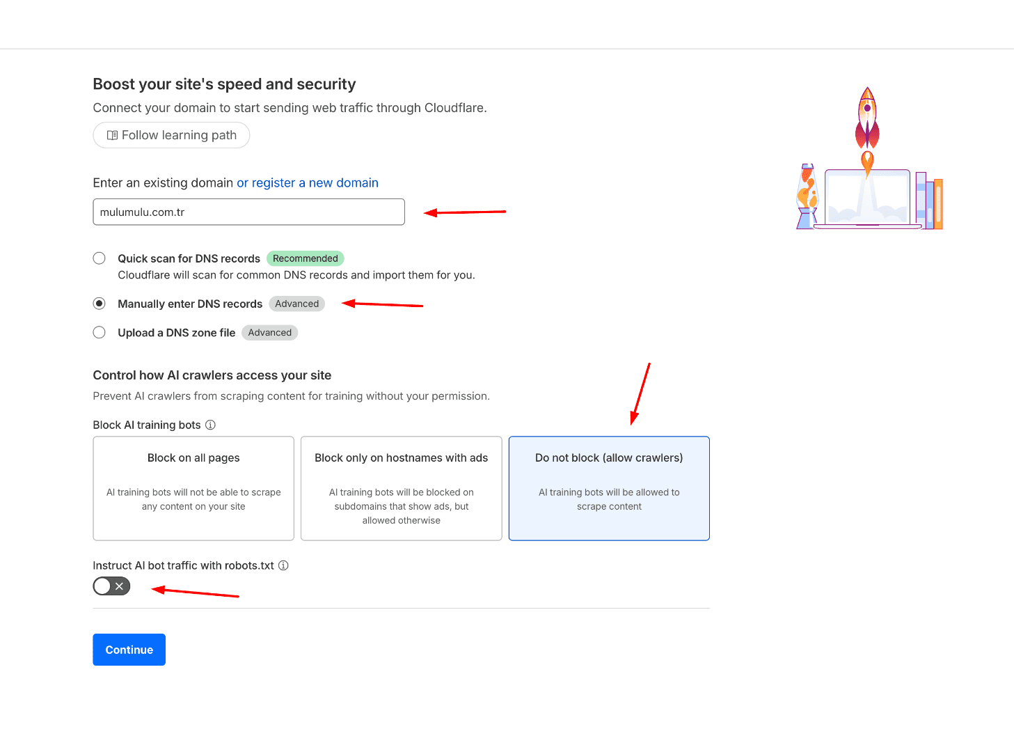 Domain Alanına Hedef Domaini Www Olmadan Yazın
