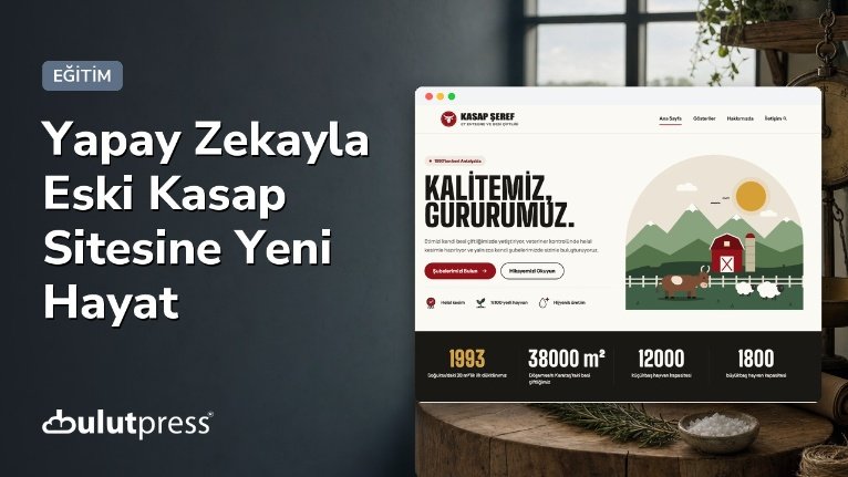 12 yıllık eski siteyi revize
