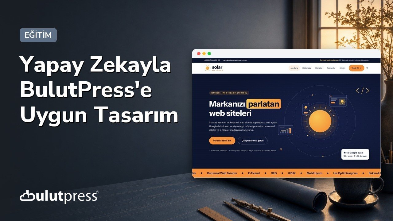 tasarım tarifi: solar teması