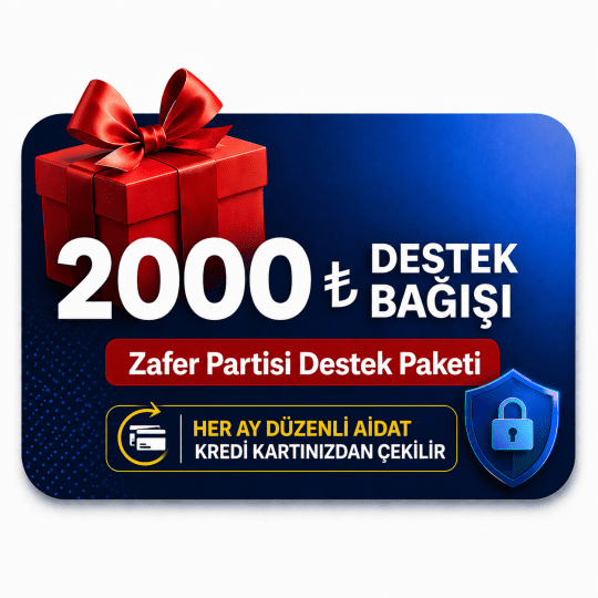 Aylık 2000 TL Bağış