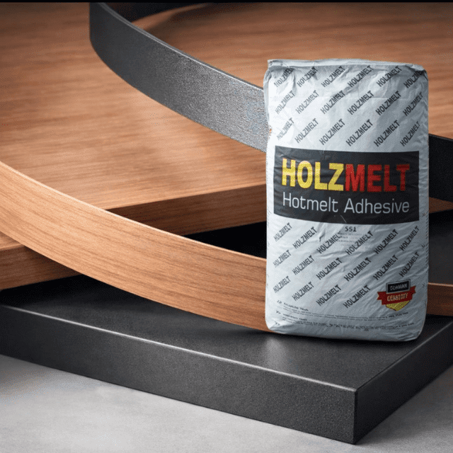 Holzmelt hotmelt yapıştırıcı torbası ve ahşap kenar bandı