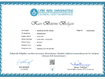Medikal Estetik Eğitimi Sertifikası