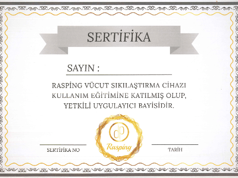 Rasping Vücut Sıkılaştırma Sertifikası