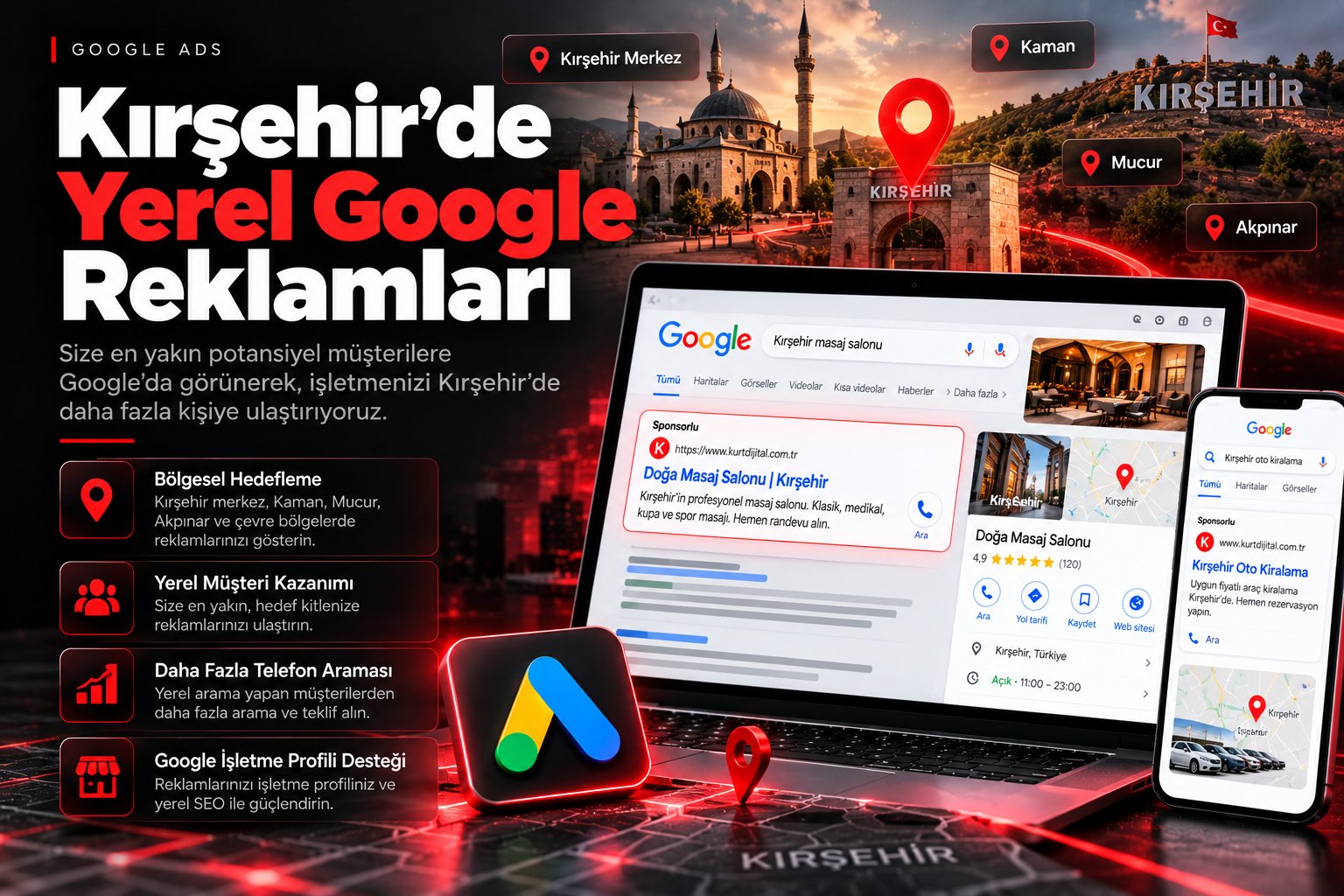 Kırşehir'de Yerel Google Reklamları - Kurt Dijital