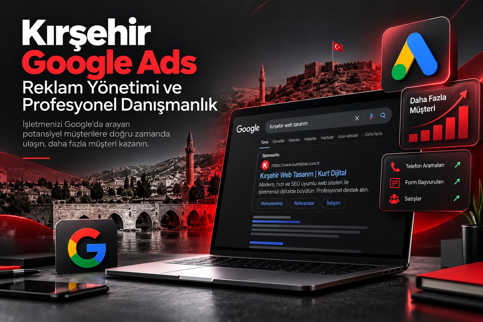 Kırşehir Google Ads Reklam Yönetimi - Kurt Dijital