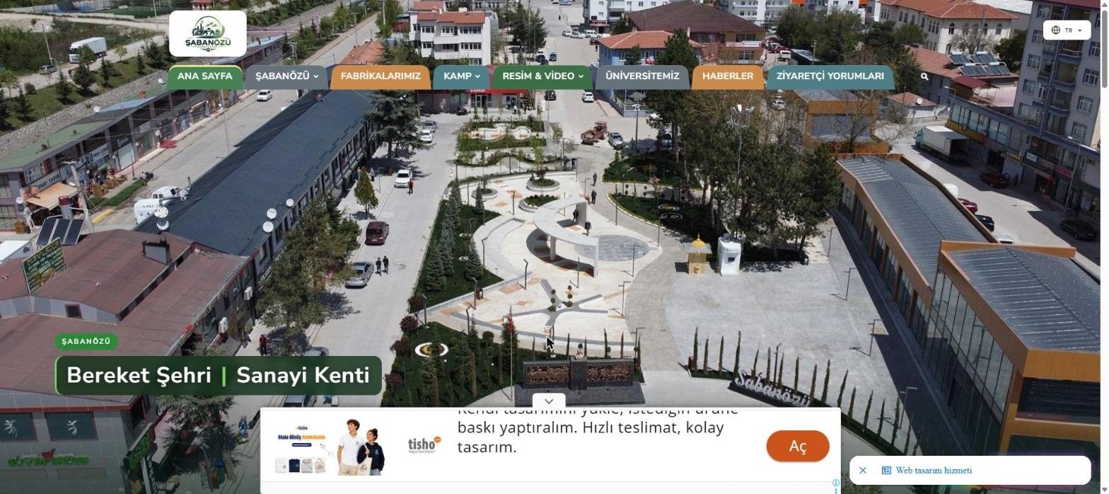 Şabanözü — Şehir Tanıtım Portalı