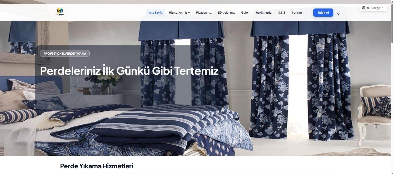 Ova Perde Yıkama — Hizmet Sitesi