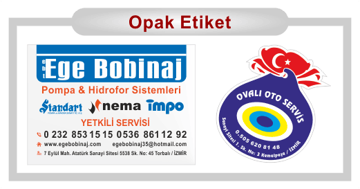 Opak Etiket