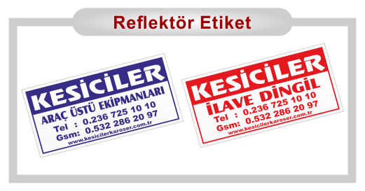 Reflektör Etiket