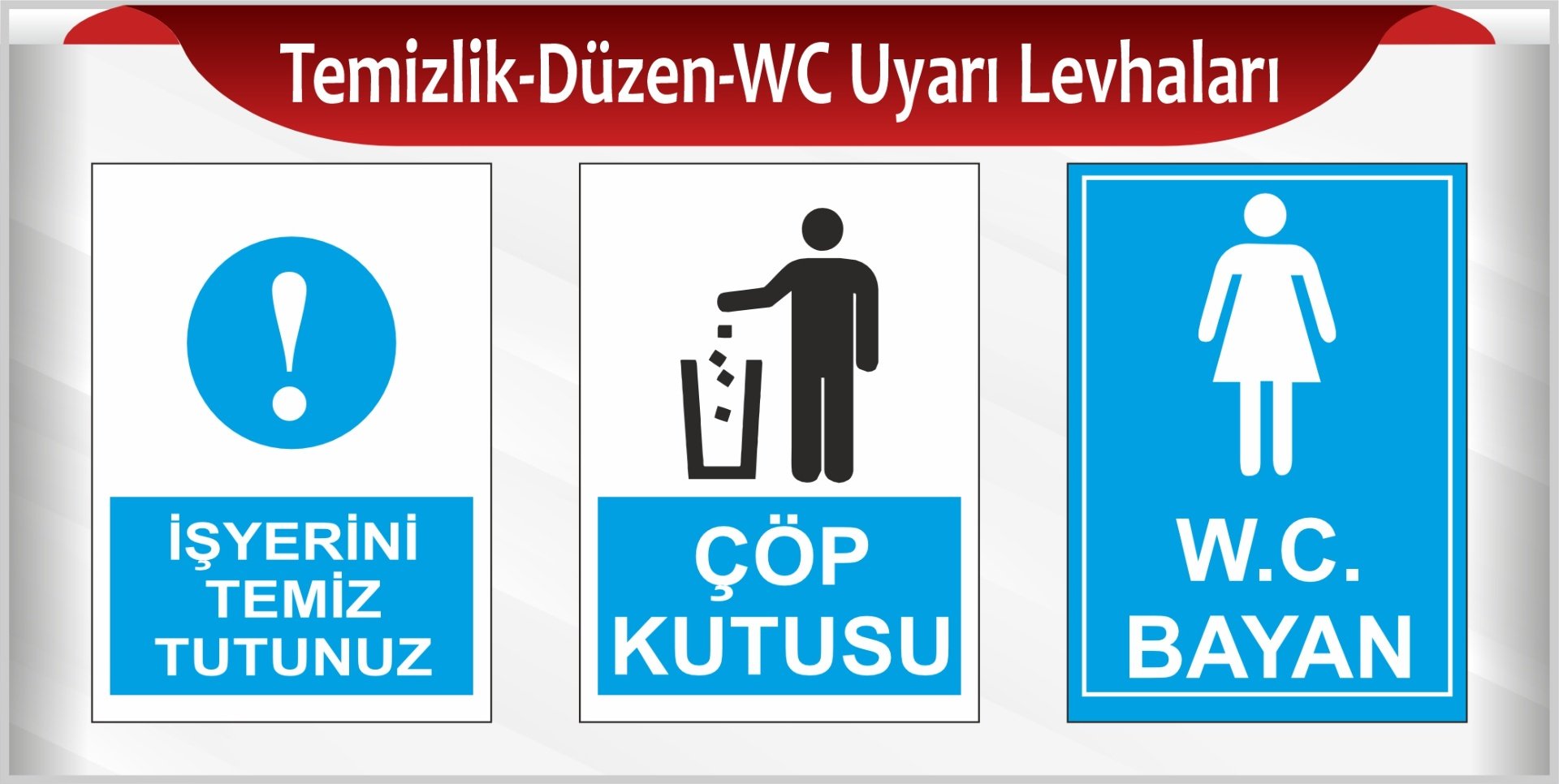 Temizlik Düzen Wc Uyarı