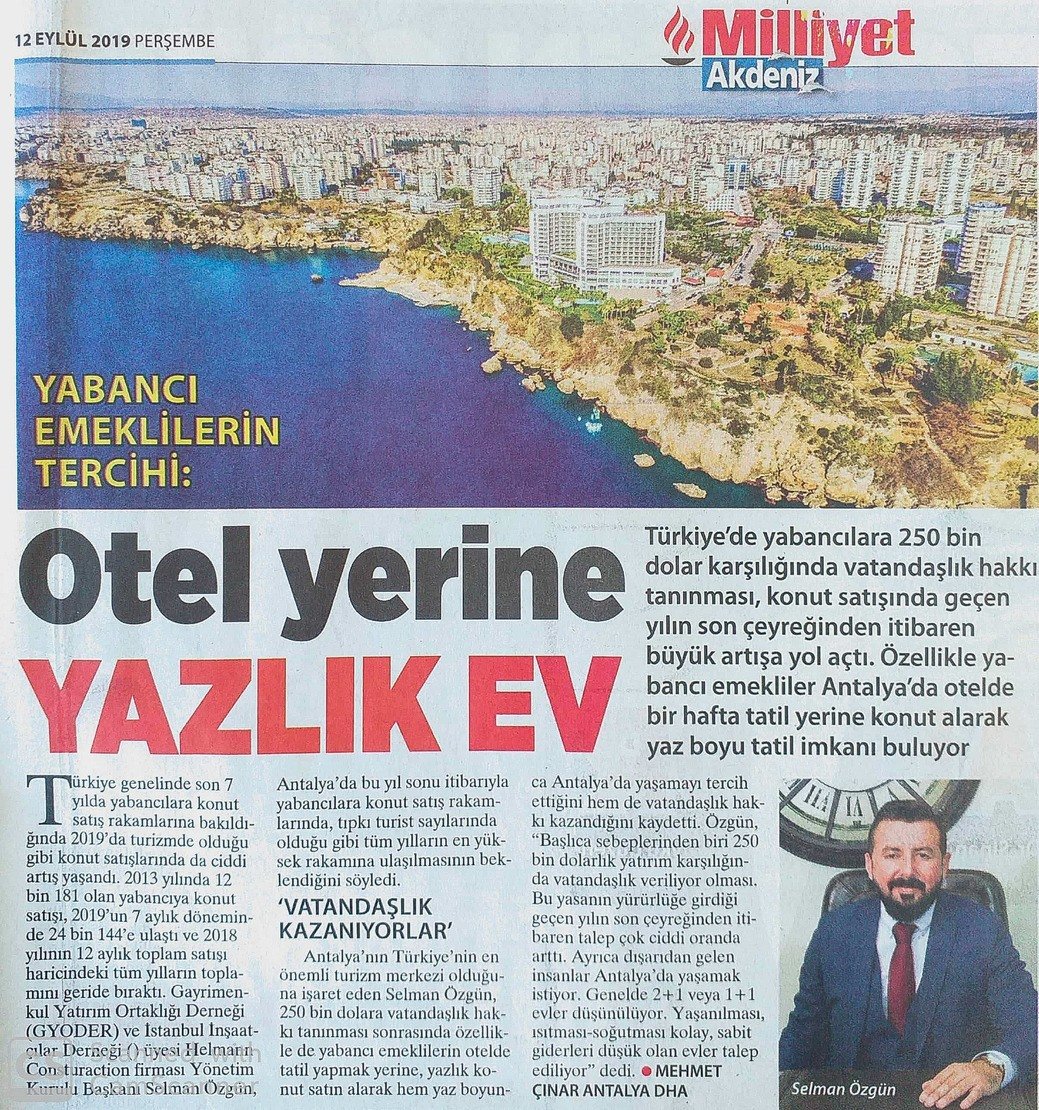 12 EYLÜL - Milliyet Akdeniz - HELMANN