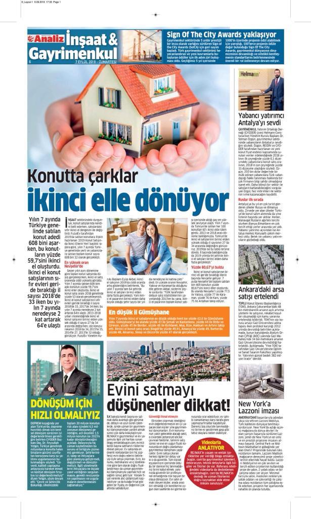 07 EYLÜL 2019- Analiz Gazetesi - HELMANN