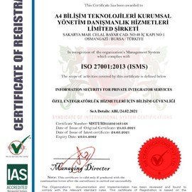 ISO 27001:2013 A4 BİLİŞİM