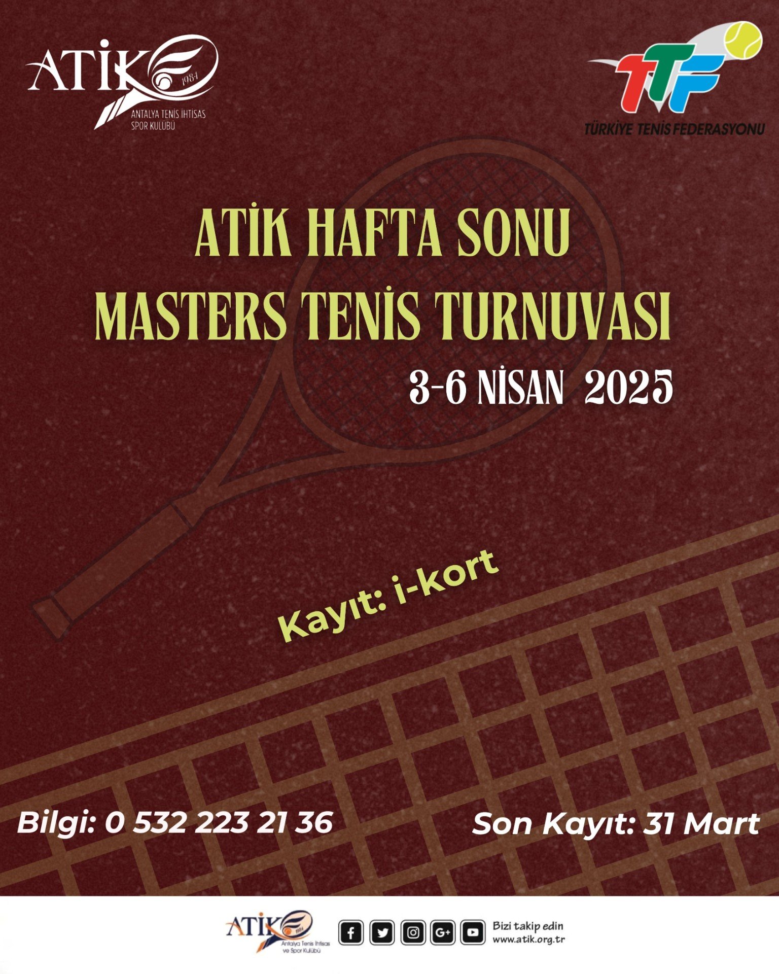 HAFTA SONU MASTERS TURNUVASI