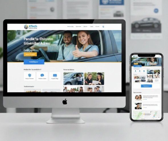 Pendik'te Sürücü Kursları Web Sitesi Tasarımı
