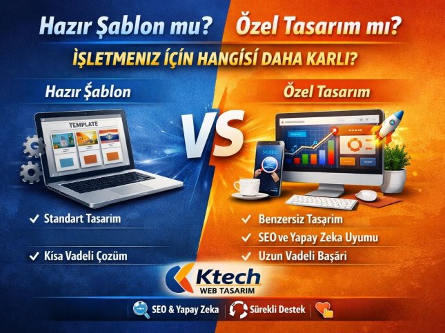 Ktech Web Tasarım | Hazır Şablon mu Özel Tasarım mı?