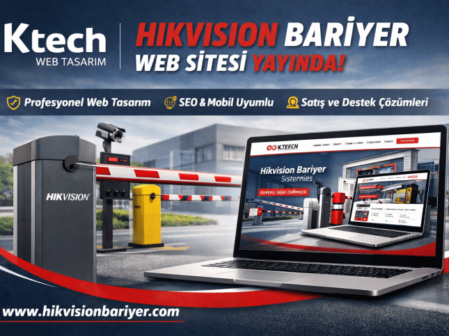 Hikvision Bariyer Web Sitesi Tasarımı | Ktech