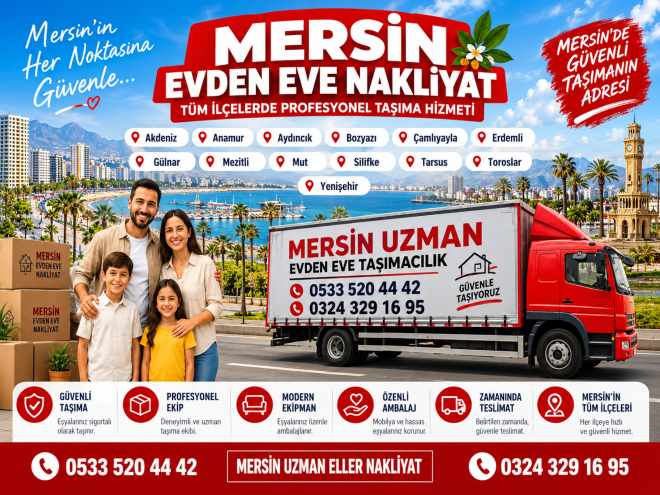 Mersin Evden Eve Nakliyat | Uzman Eller