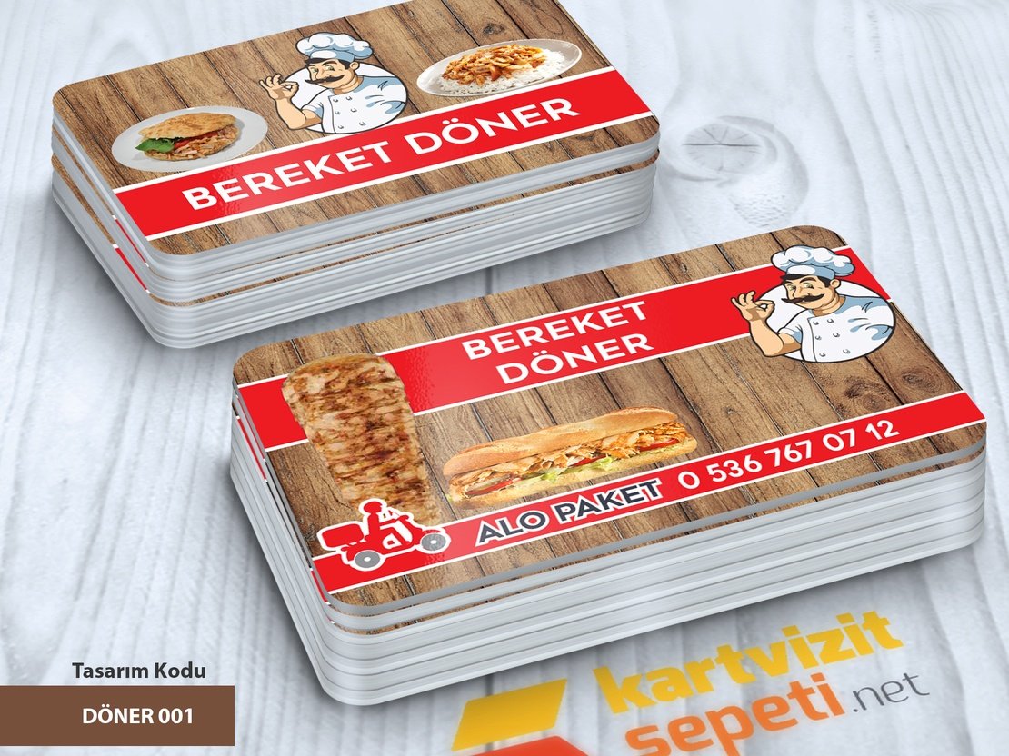 Ahşap Zeminli Dönerci Kartviziti