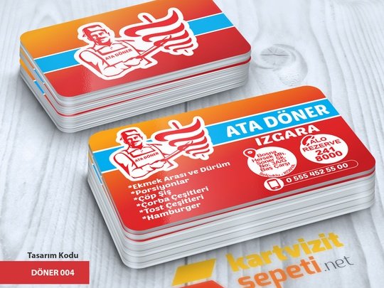 Kırmızı Dönerci Kartviziti