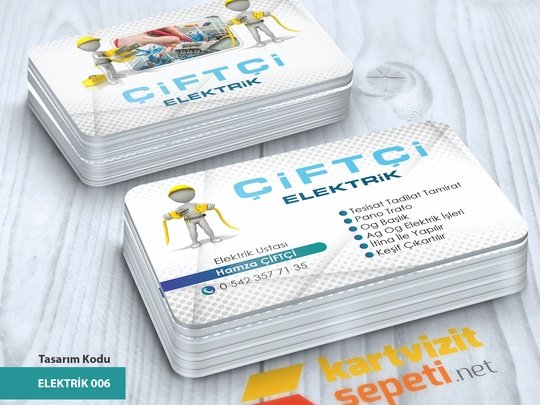 Maskot Elektrik Kartvizit Tasarımı