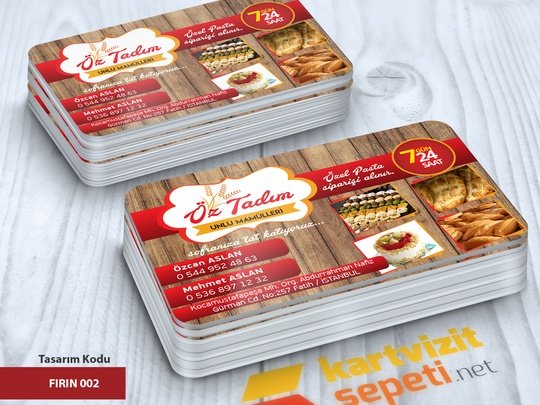 Başak Resimli Fırın Kartvizit Tasarımı