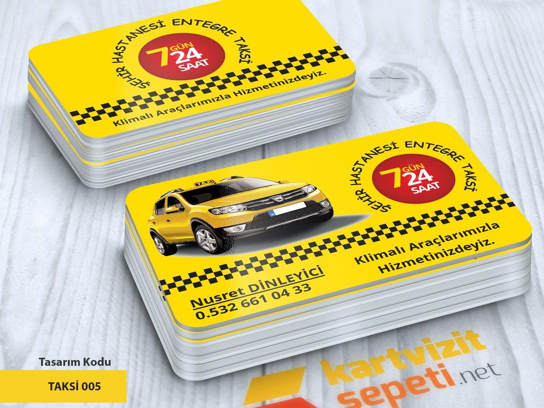 Dacia Duster Taksici Kartvizit Tasarımları
