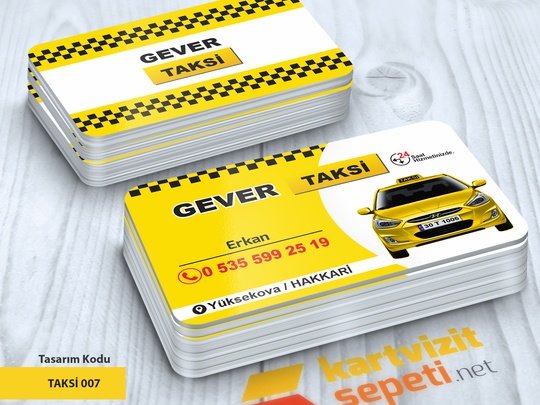 Hyundai Taksici Kartvizit Tasarımları