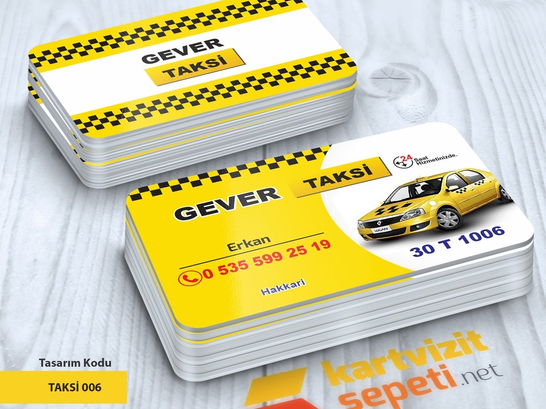 Logan Taksici Kartvizit Tasarımları