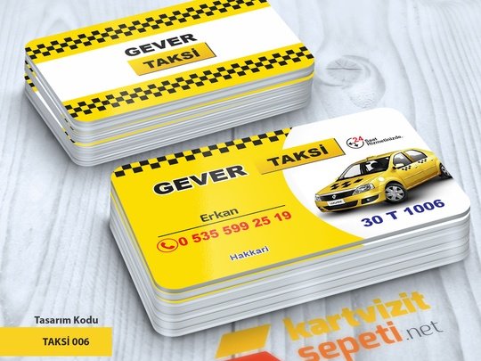 Logan Taksici Kartvizit Tasarımları