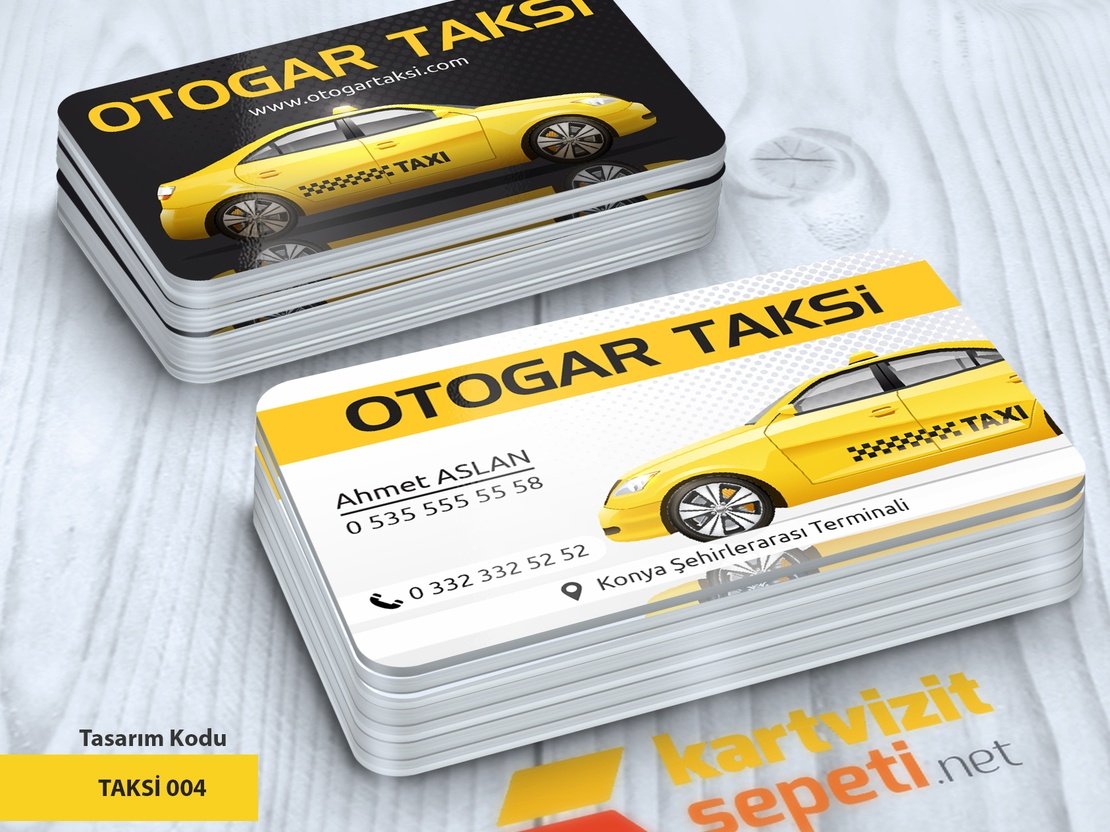 Modern Taksici Kartvizit Tasarımları