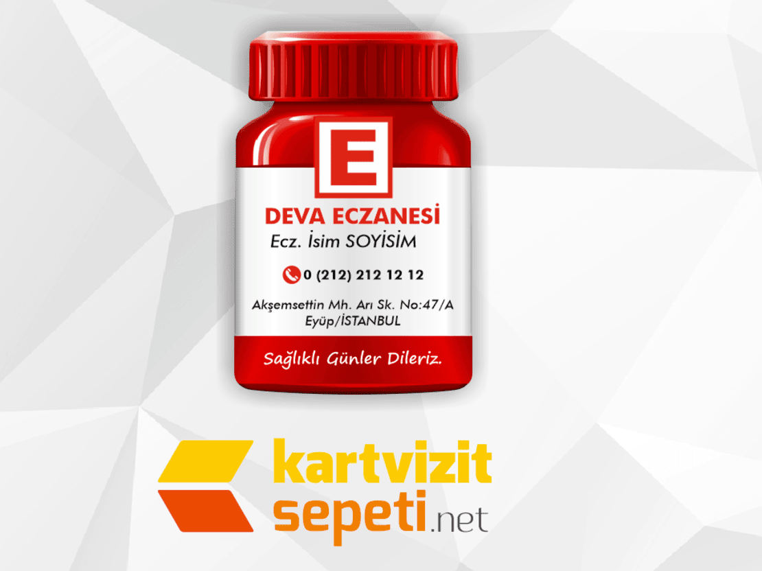 İlaç Şişesi Şeklinde Eczane Magneti