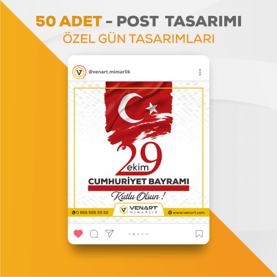 Özel Günler Tasarım Paketi 50 Adet Tasarım